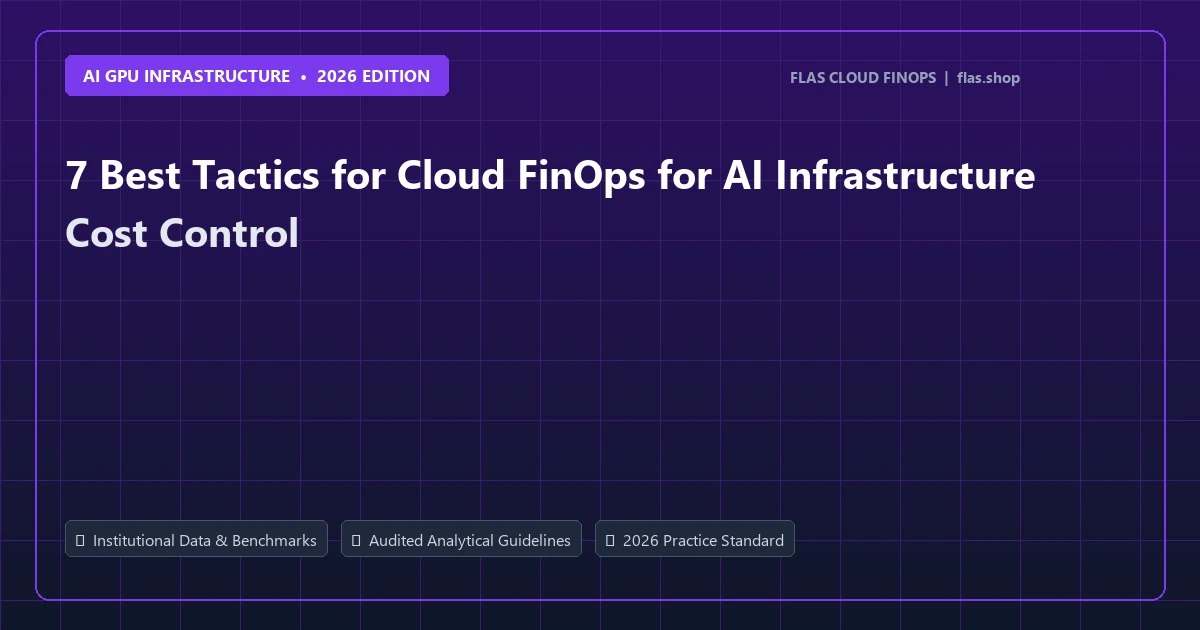 7 Best Tactics for Cloud FinOps for AI Infrastructure Cost Control