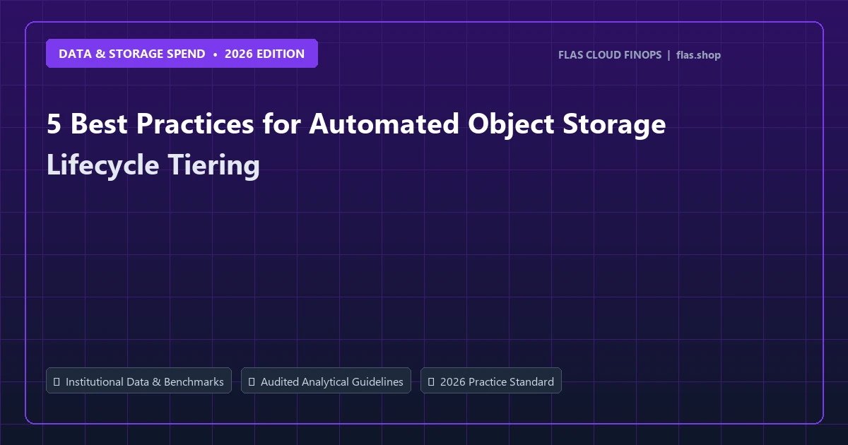 5 Best Practices for Automated Object Storage Lifecycle Tiering