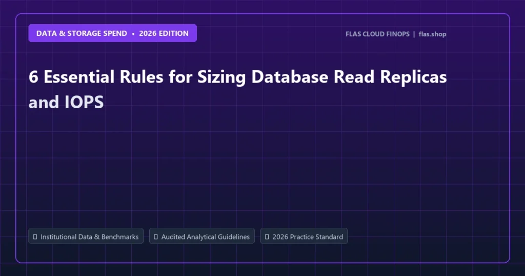 6 Essential Rules for Sizing Database Read Replicas and IOPS - Data & Storage Spend analysis and strategic guide