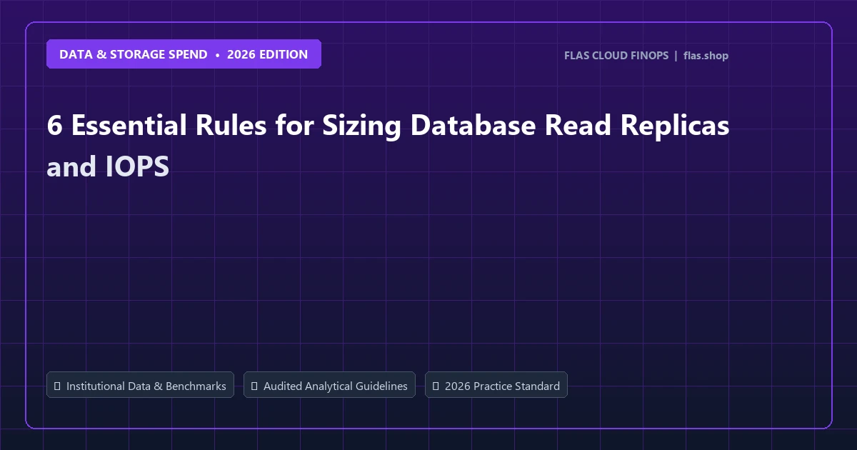 6 Essential Rules for Sizing Database Read Replicas and IOPS