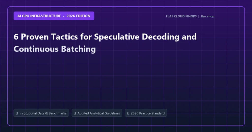 6 Proven Tactics for Speculative Decoding and Continuous Batching - AI GPU Infrastructure analysis and strategic guide